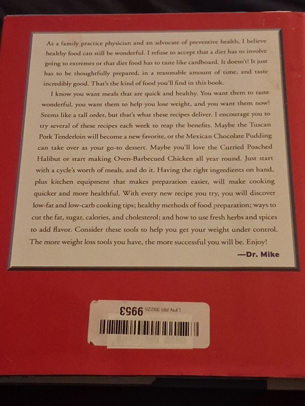 The 17 Day Diet Cookbook by Dr. Mike Moreno — Blue and Red Cover